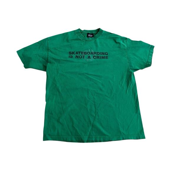 Vintage Other - VINTAGE SKATEBOARDING IS NOT A CRIME NHS SANTA CRUZ TEE L